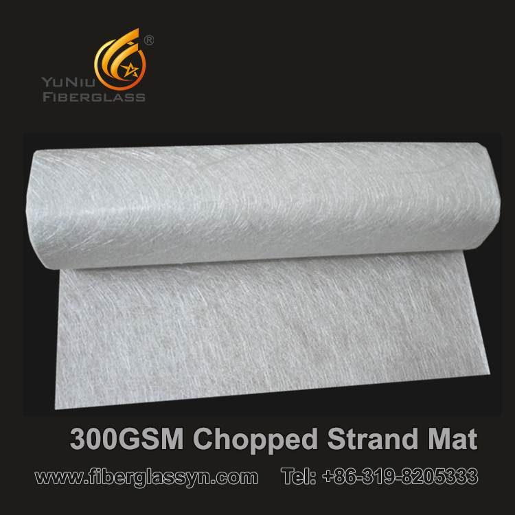 Glass fiber chopped strand mat with customized width and gram weight