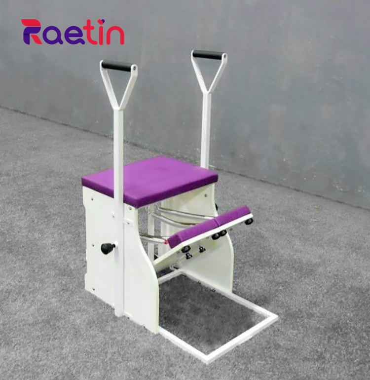 TKing Folding Pilates Reformer Stable Eco Pilates Winds Chair Handles Springs Combo Reformer Pilates Chair