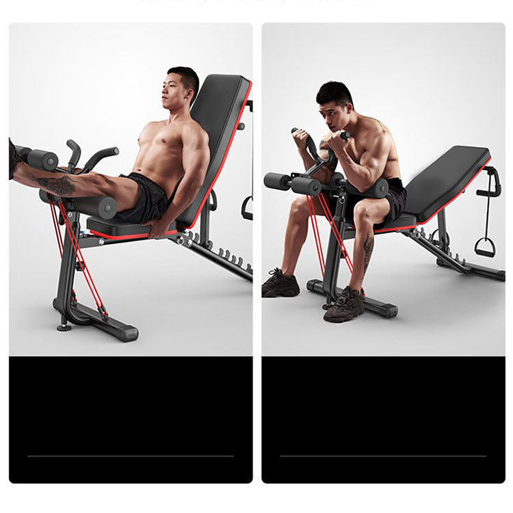 Commercial PRO with Incline and Decline Flat Exercise Adjustable Foldable dumbbell Weight Bench