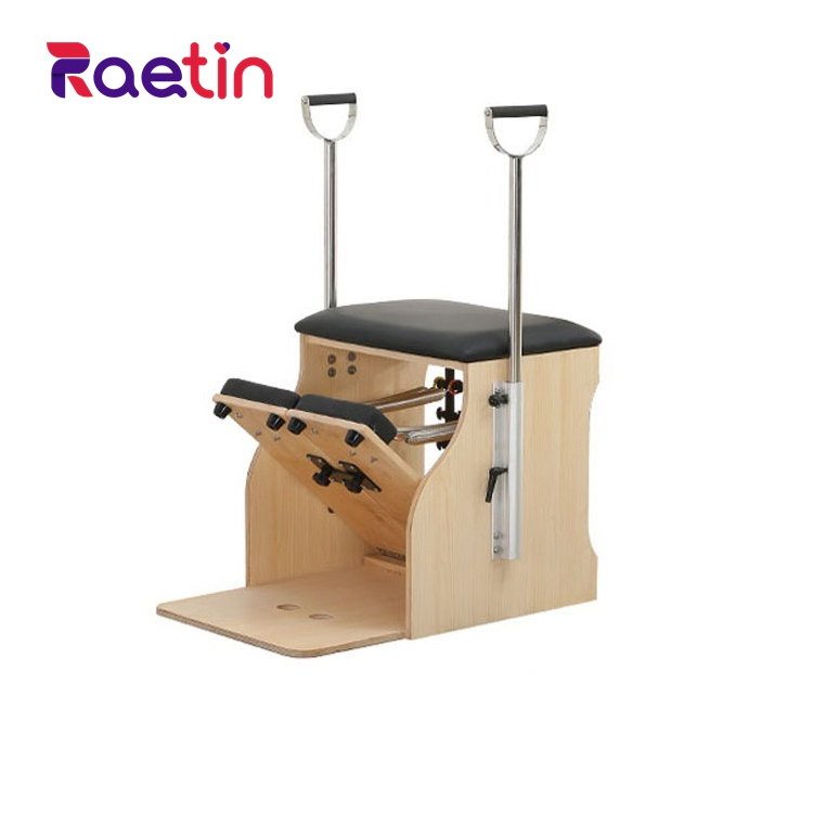 Folding Pilates Reformer Stable Eco Pilates Winds Chair Handles Springs Combo Reformer Pilates Chair