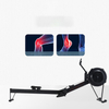 gym equipment magnetic rowing machine seated row machine air rower air rowing machine