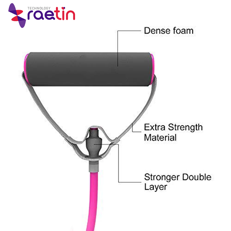 Best fitness band with handles for pilates and yoga