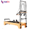 Classic new Household wood pilates stott reformer with half trapeze Studio comfortable Fitness machine with tower