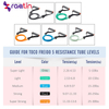 Custom pilates popular elastic yoga pilates fitness band for exercise resistance loop bands