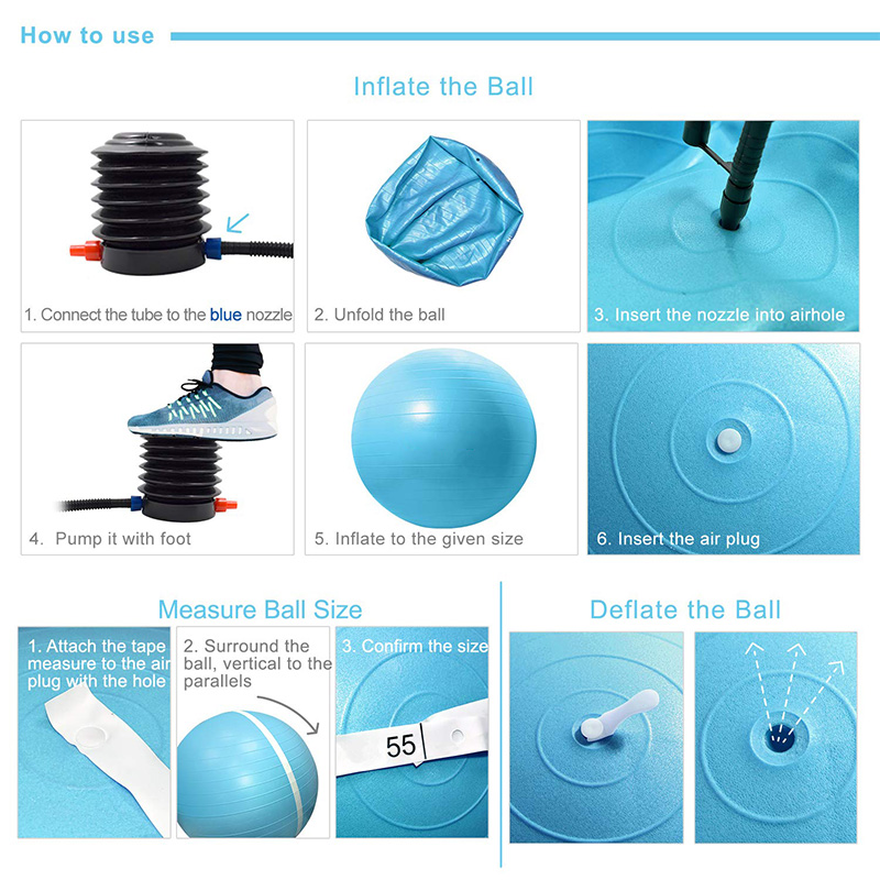 Excellent quality pilates exercise big yoga ball for wholesale
