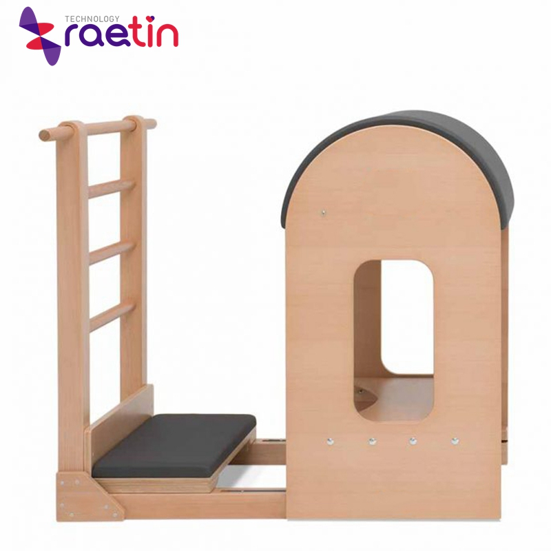 High Quality Promotional Fitness GYM Equipment Birch Wood Yoga Pilates Barrel And Ladder