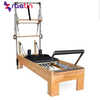 White Maple Wood Pilates Reformer Machine with Half Trapeze Used in Pilates Studio Body Reformer Wood Pilates Tower 