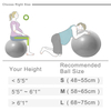 Exercise anti burst yoga pilates soft ball For Workout 