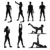 Custom pilates popular elastic yoga pilates fitness band for exercise resistance loop bands